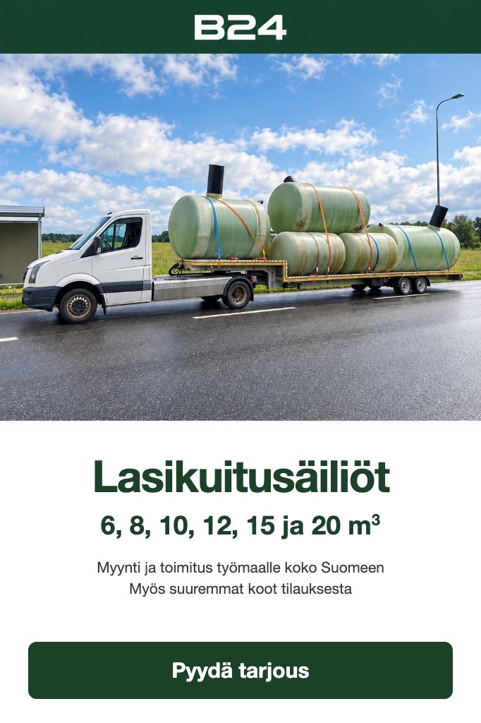 Lasikuitusäiliöt kuljetuksessa — B24